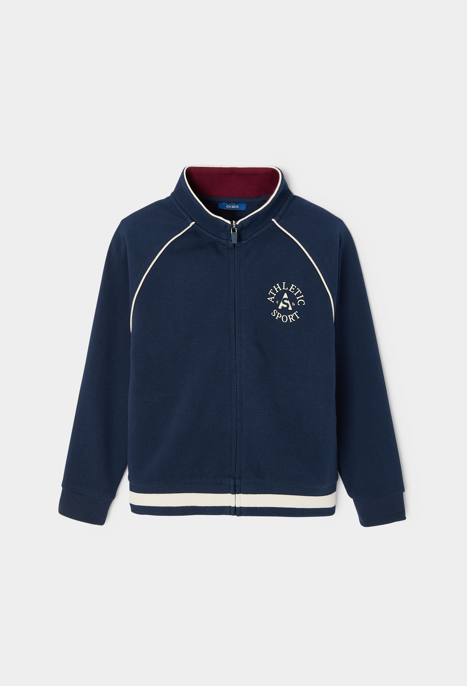 Veste zippée bleue garçon - Bleu navy