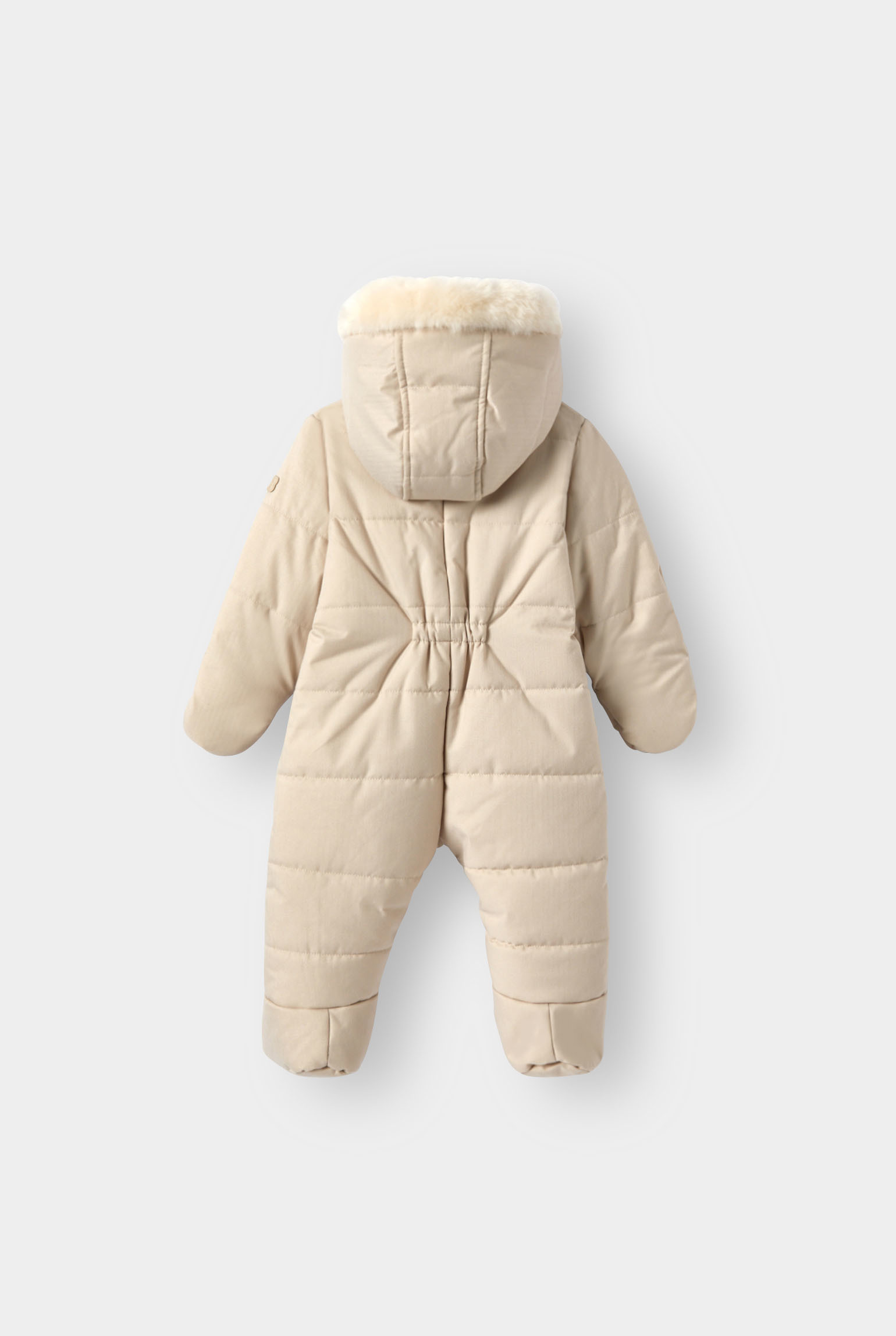 Combipilote chaude doublée beige bébé mixte - Beige chiné