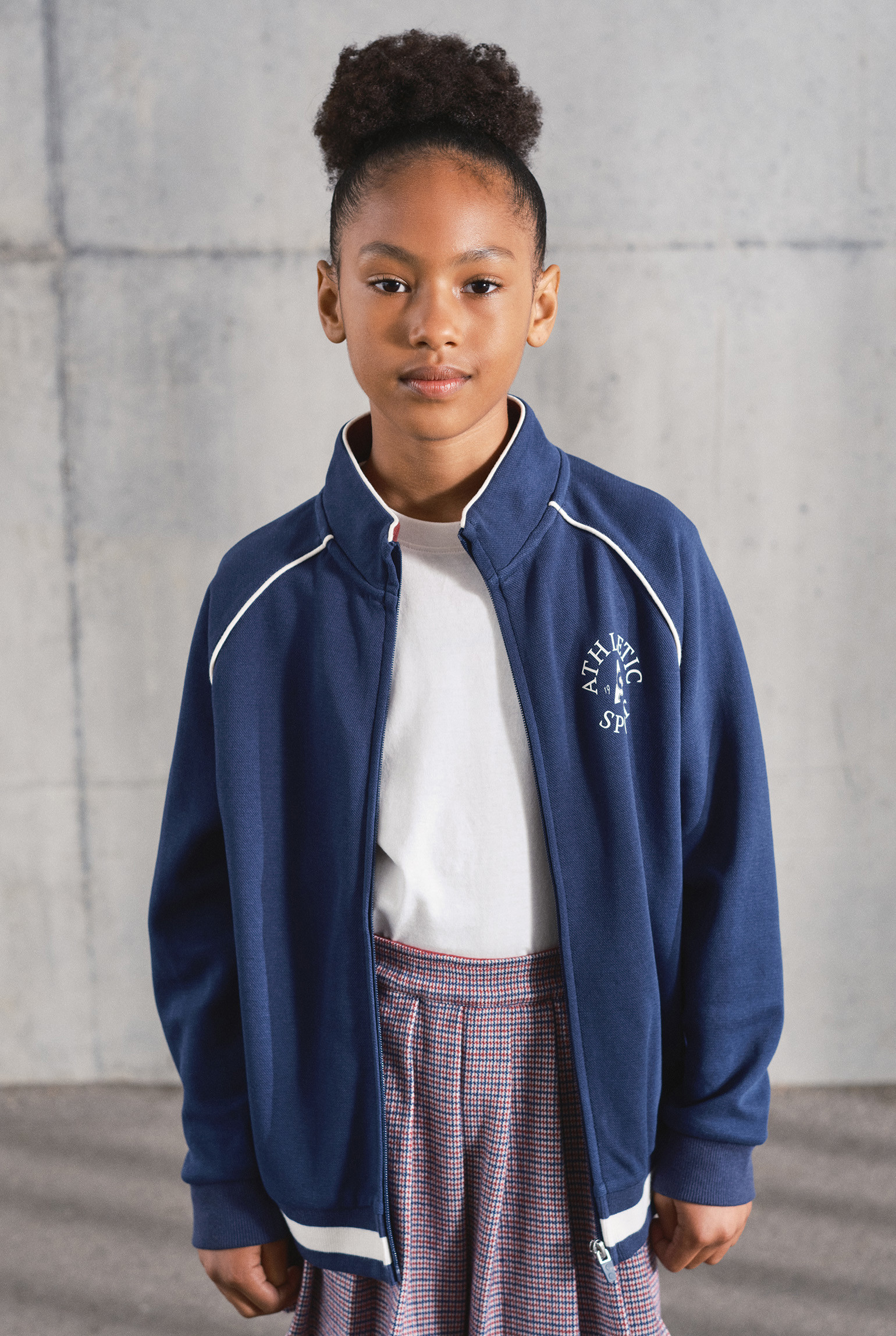 Veste zippée bleue garçon - Bleu navy