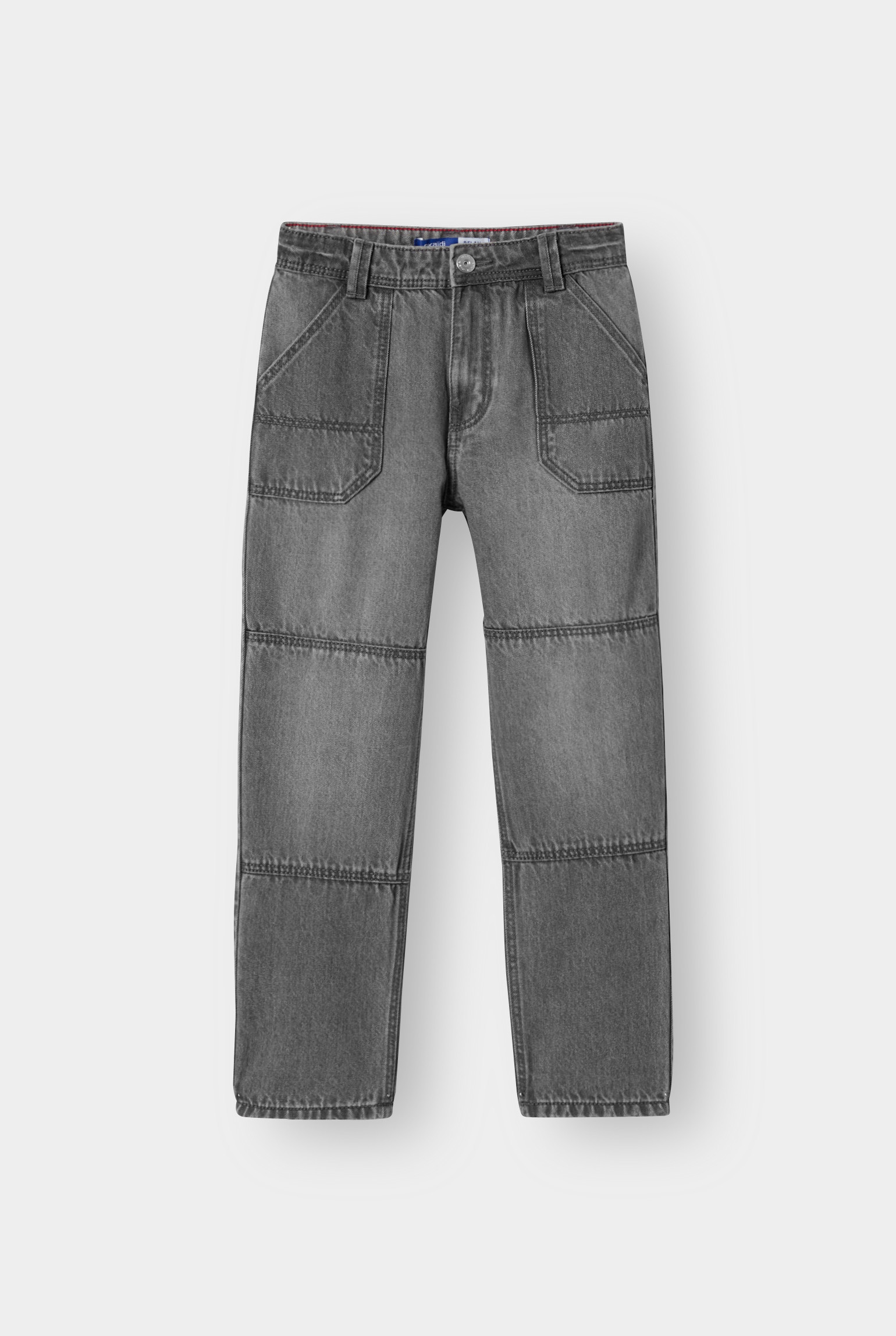 Jean relax denim gris garçon - Denim Gris