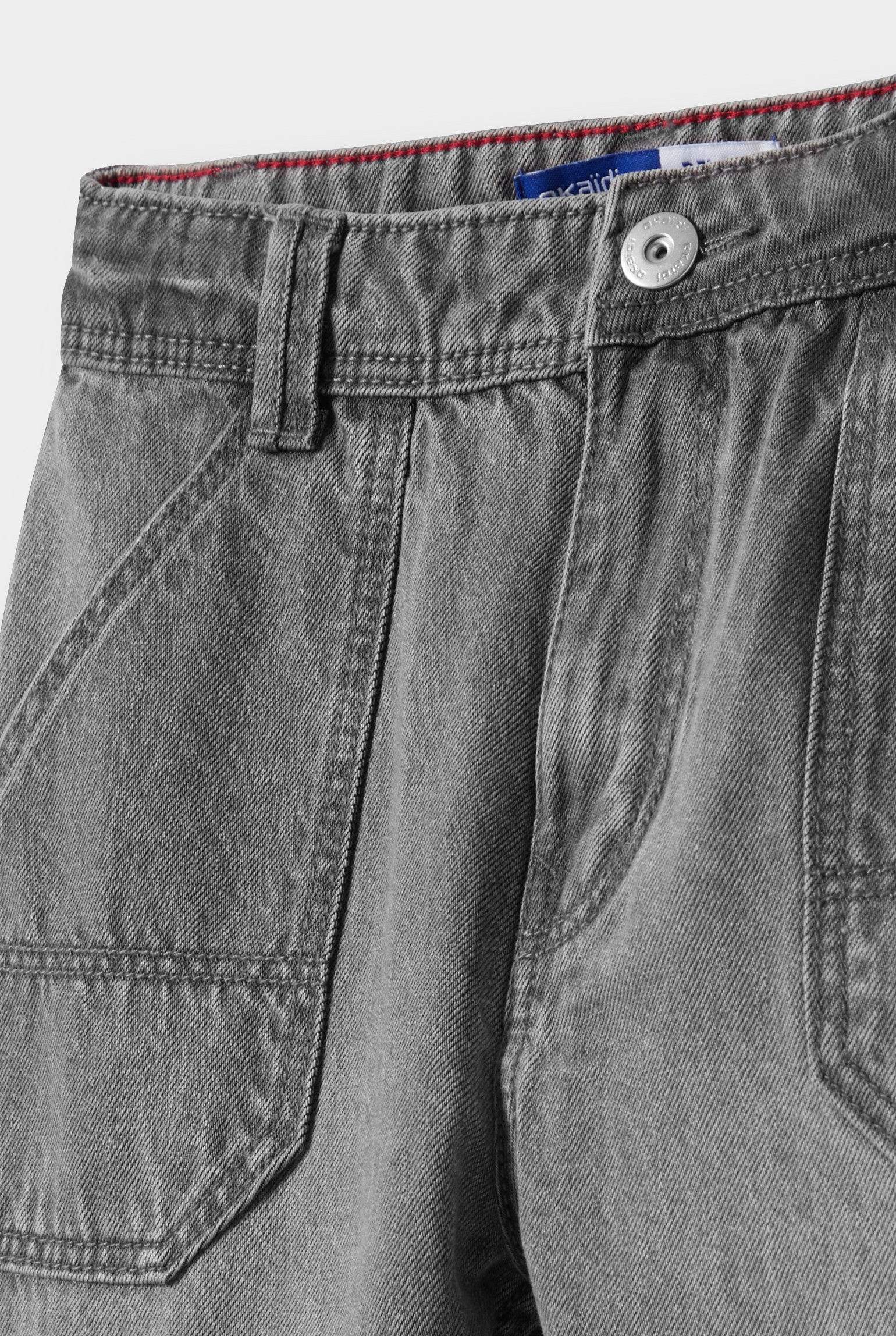 Jean relax denim gris garçon - Denim Gris