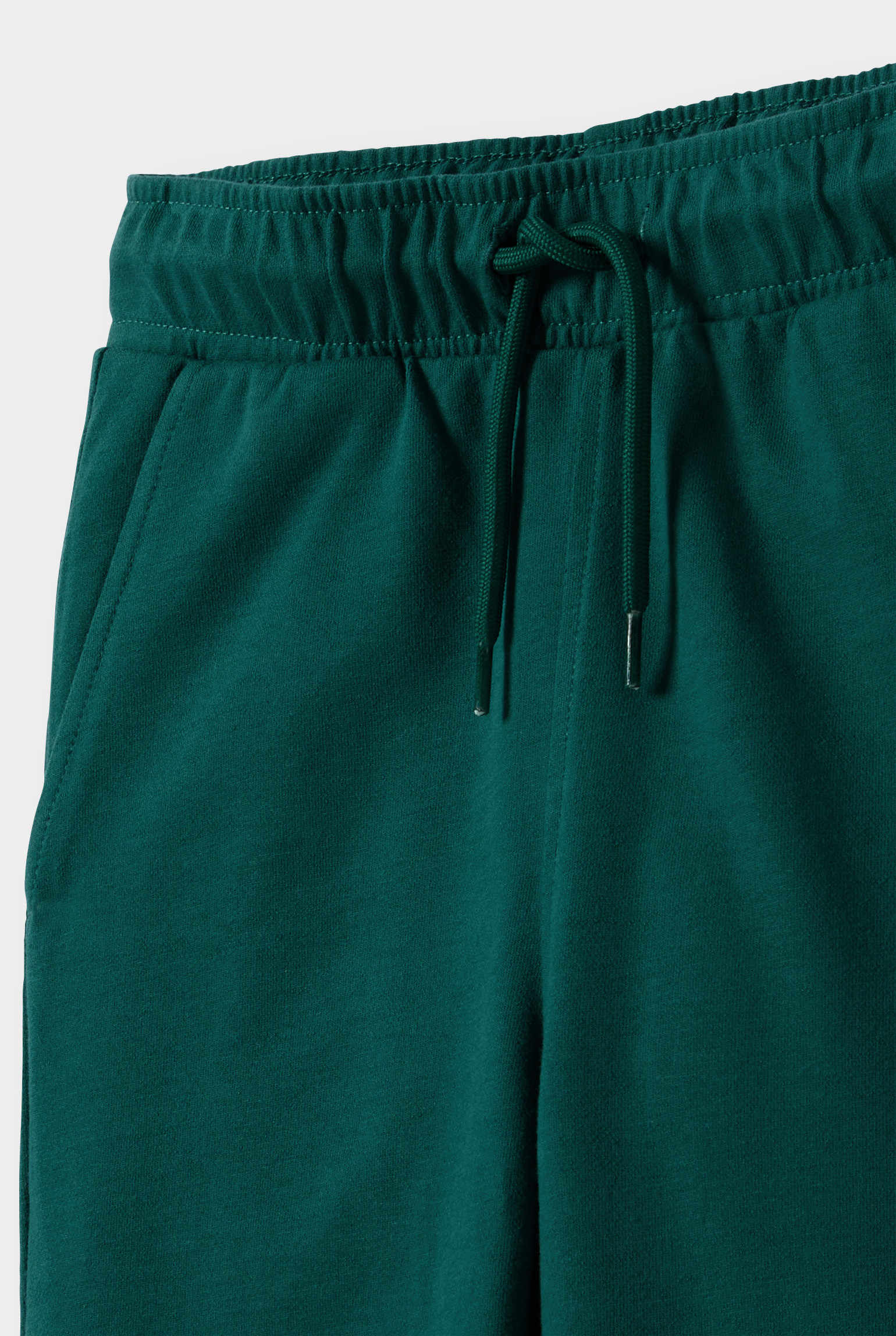 Jogging en molleton uni marron Garçon - Vert pin