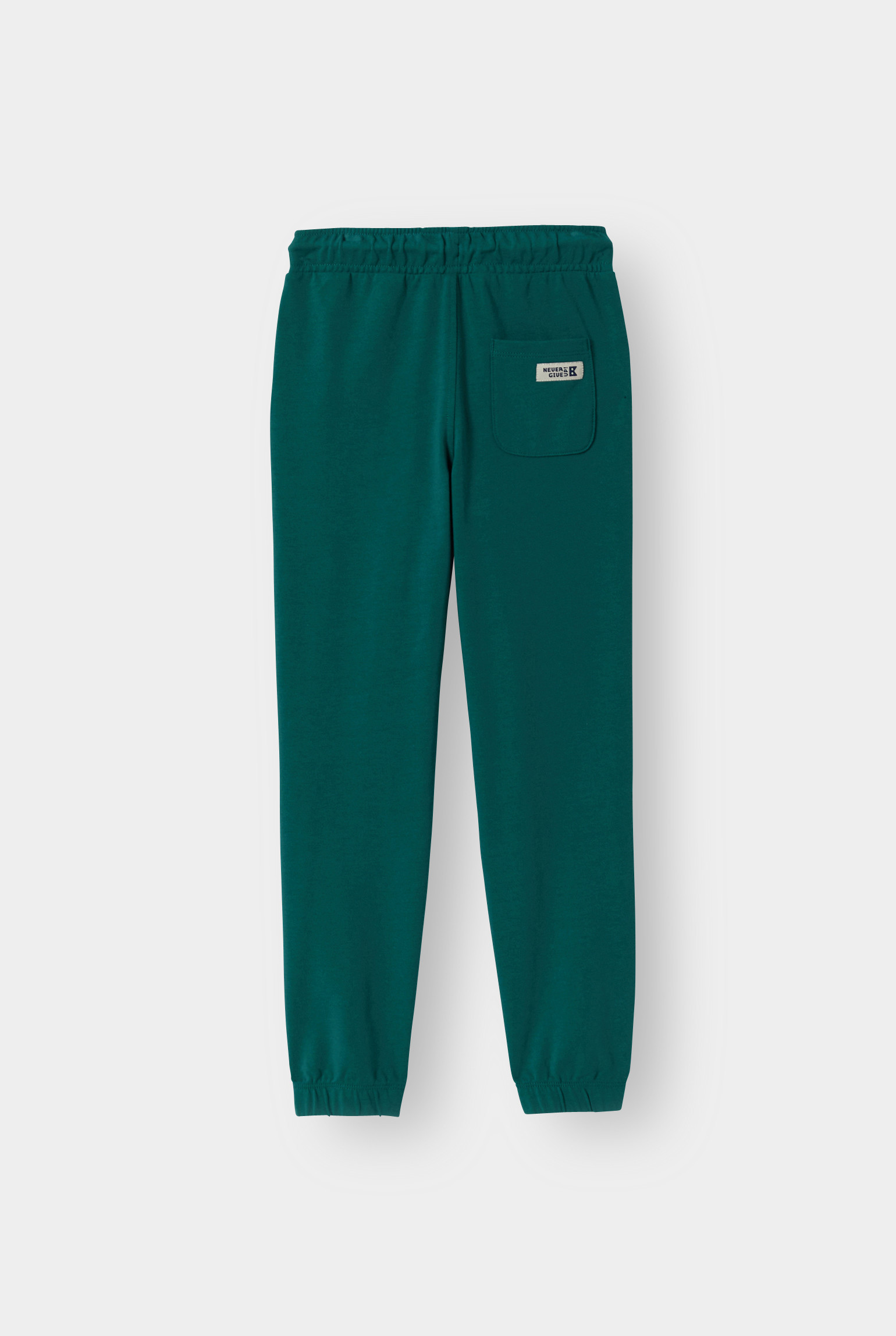 Jogging en molleton uni marron Garçon - Vert pin