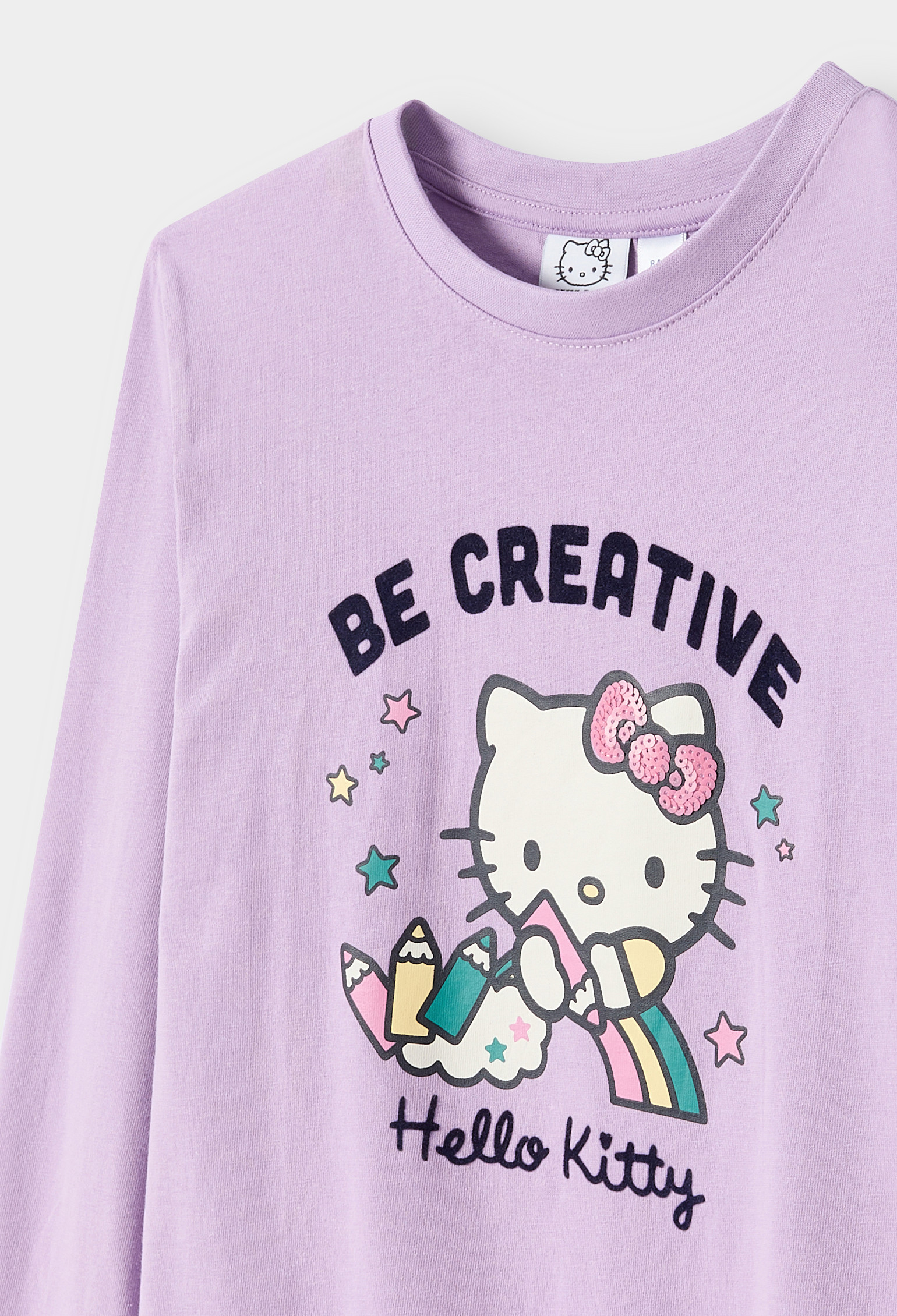 T-shirt Hello Kitty violet fille - Light Purple