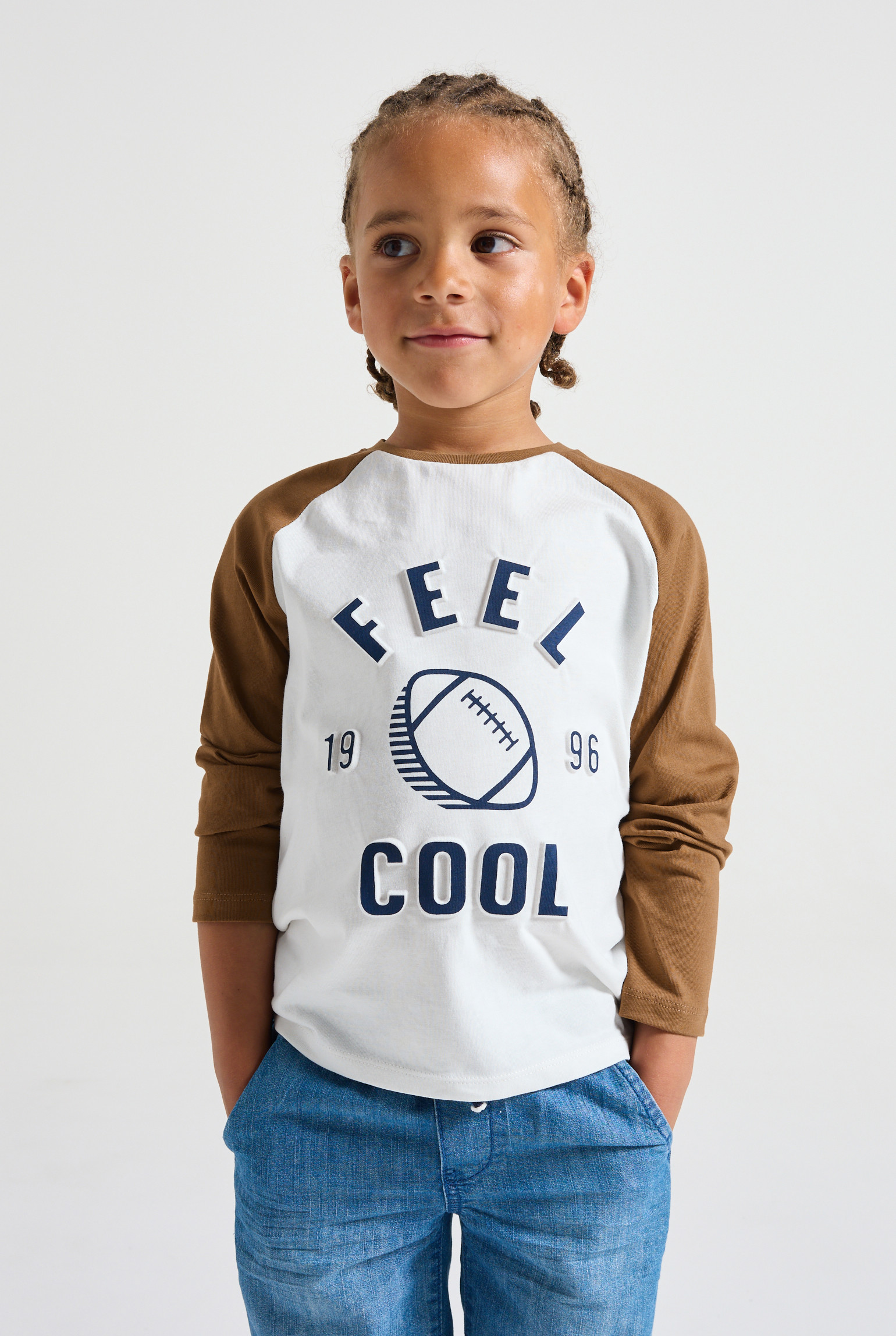 T-shirt imprimé blanc garçon - Ecru