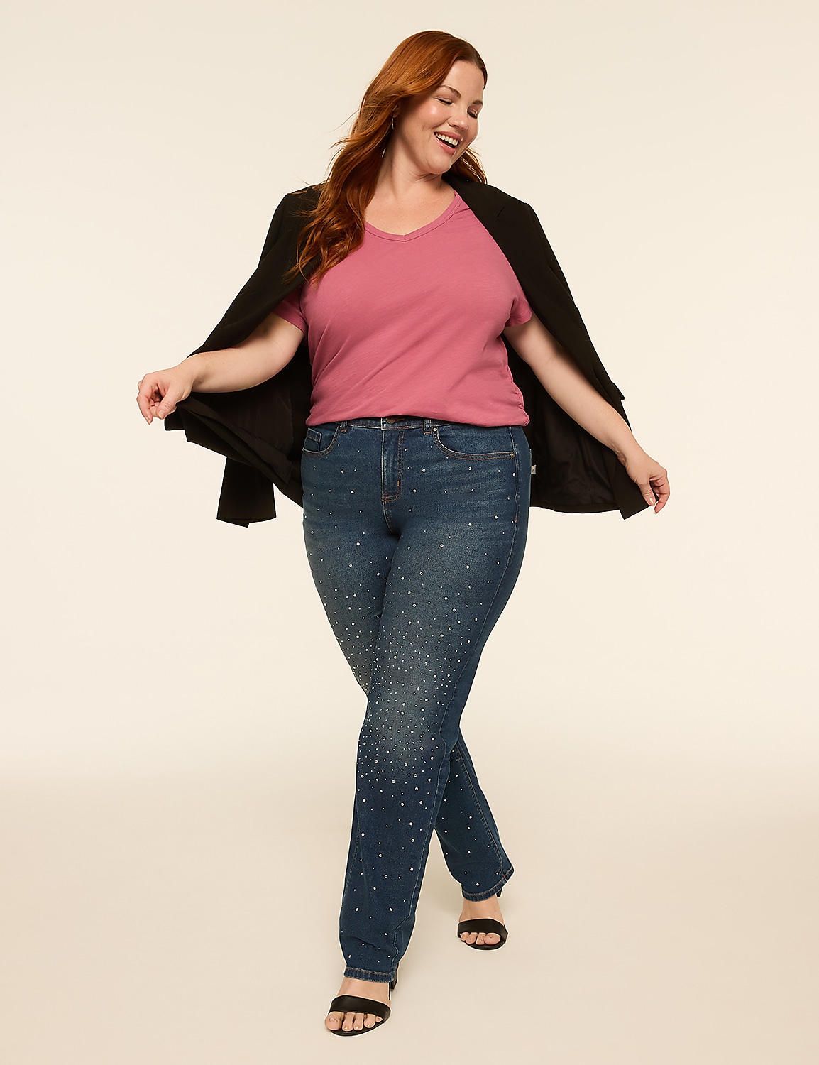 Short-Sleeve V-Neck Side-Ruched Tee Product Image 3