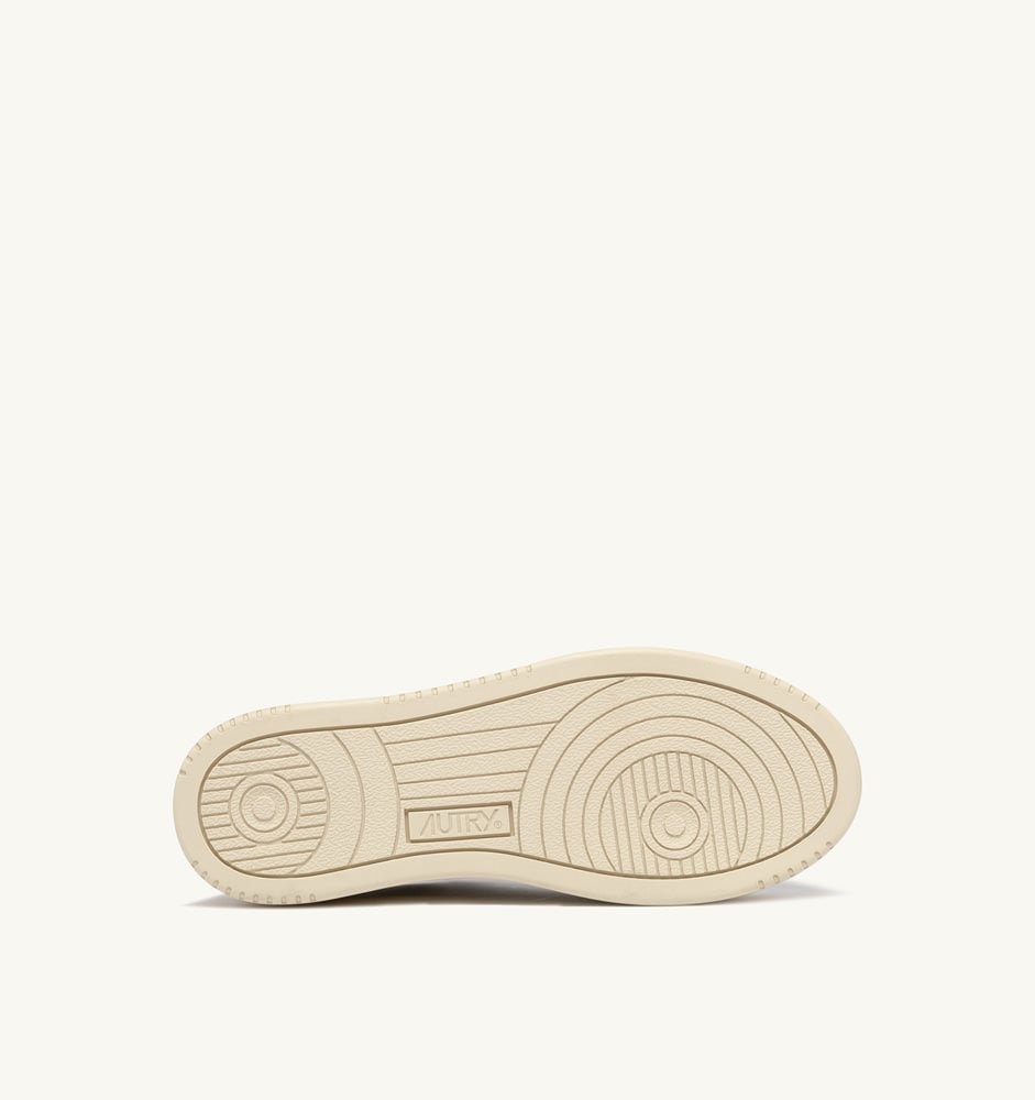 MEDALIST PLATFORM IN WHITE LEATHER