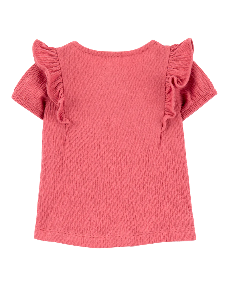 Baby 3-Piece Gauze Button-Front Top & Short Set