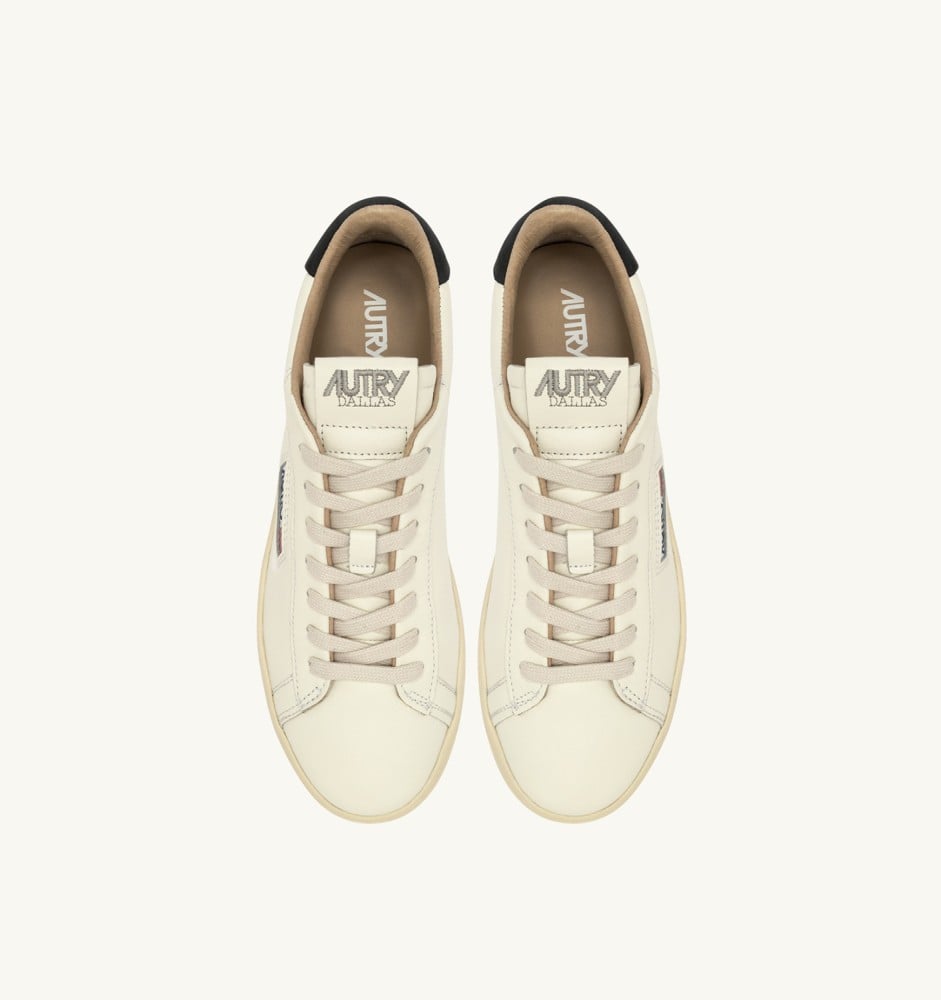 DALLAS LOW IN WHITE AND SPACE LEATHER