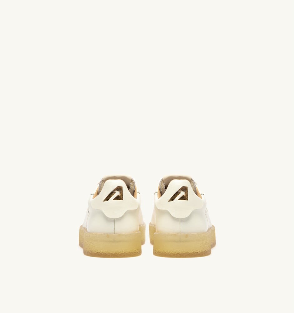 DALLAS LOW IN MARSHMALLOW AND CREAM LEATHER AND SUEDE