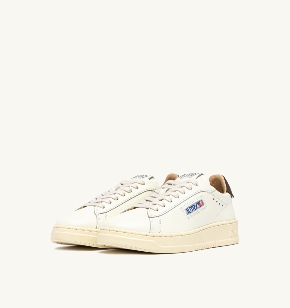 DALLAS LOW IN TEAK AND MARSHMALLOW LEATHER
