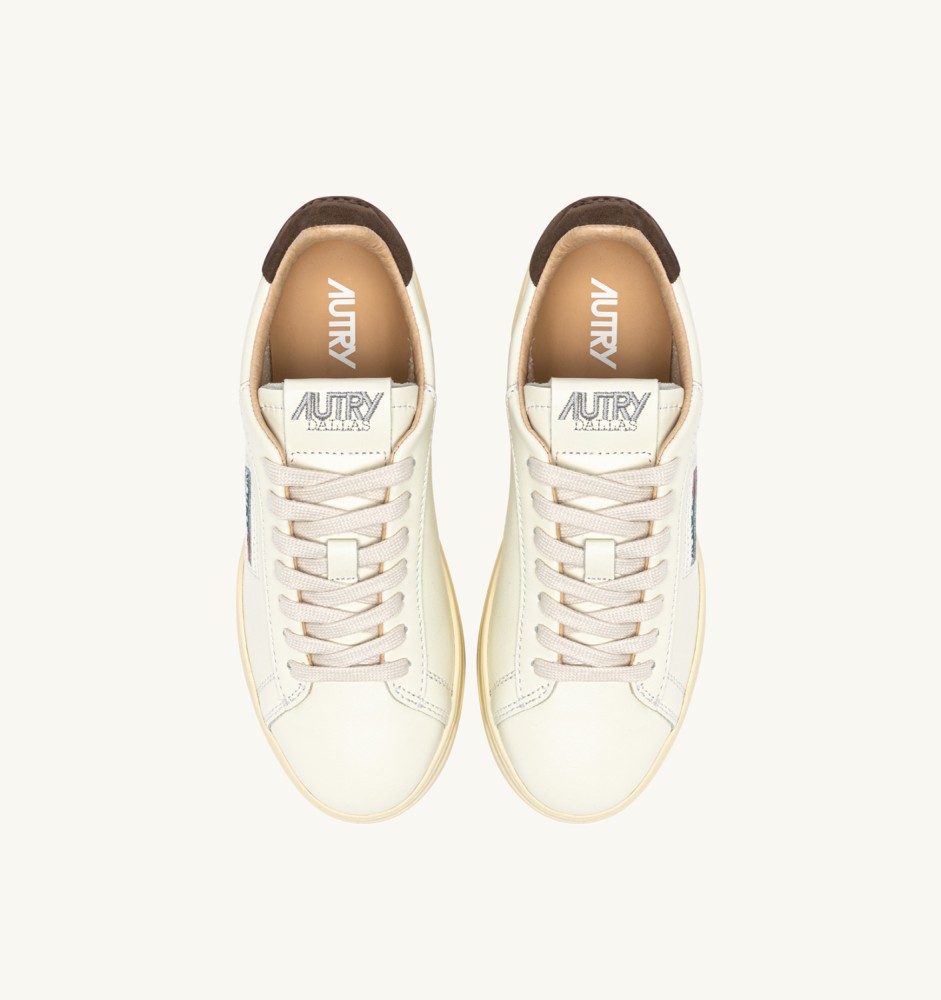 DALLAS LOW IN TEAK AND MARSHMALLOW LEATHER