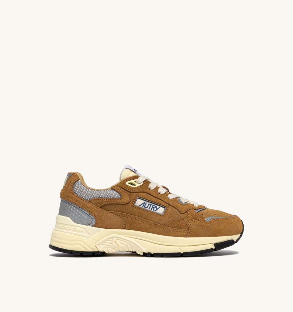 HYPERWAY IN COPPER AND SILVER MESH AND SUEDE
