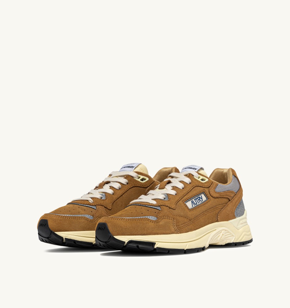 HYPERWAY IN COPPER AND SILVER MESH AND SUEDE