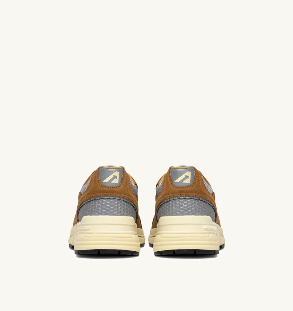 HYPERWAY IN COPPER AND SILVER MESH AND SUEDE