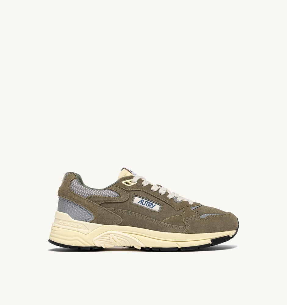 HYPERWAY IN THYME AND SILVER MESH AND SUEDE