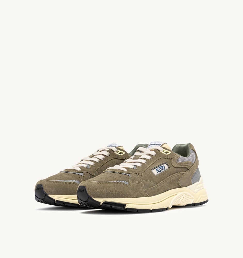 HYPERWAY IN THYME AND SILVER MESH AND SUEDE