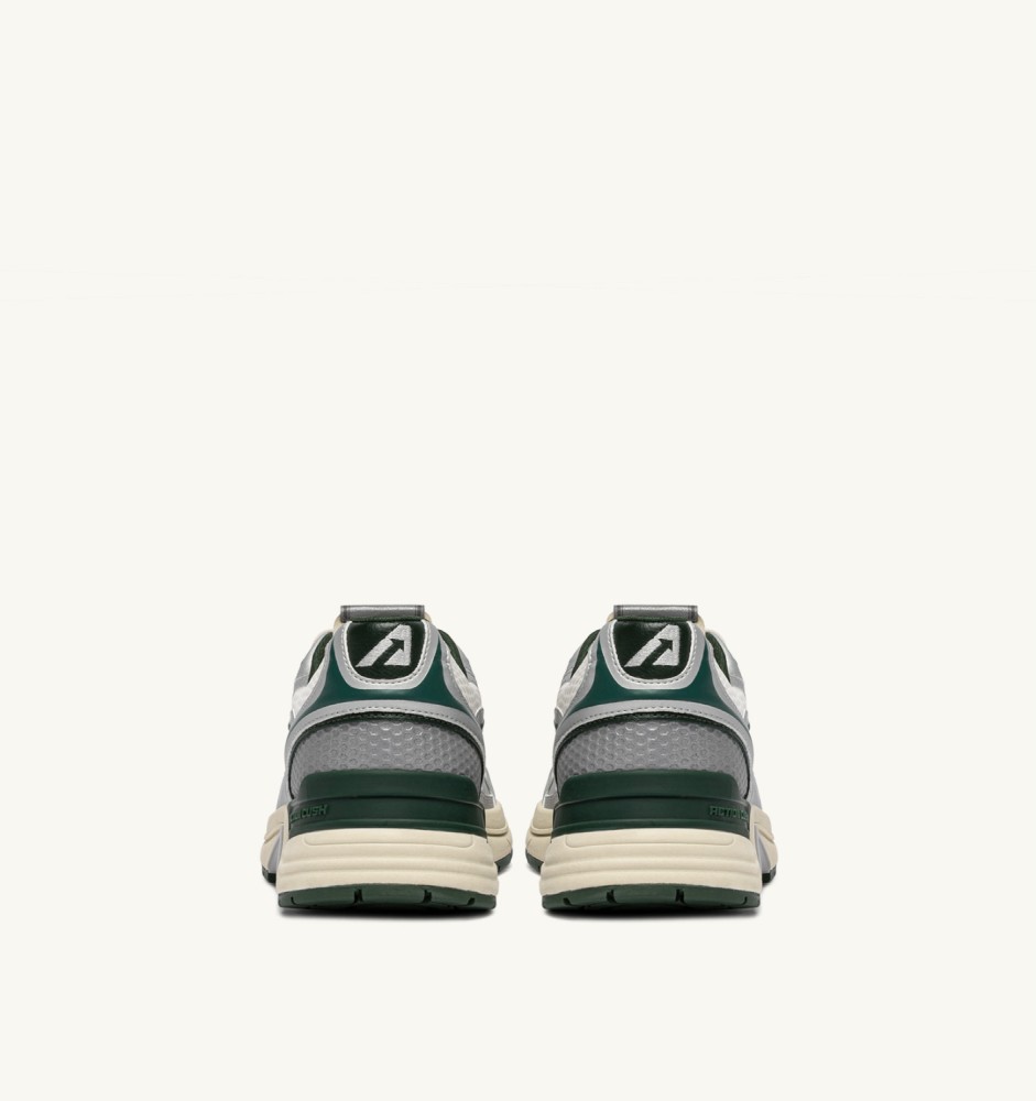 HYPERWAY IN SILVER, WHISPER WHITE AND MOUNTAIN SYNTHETIC LEATHER AND MESH