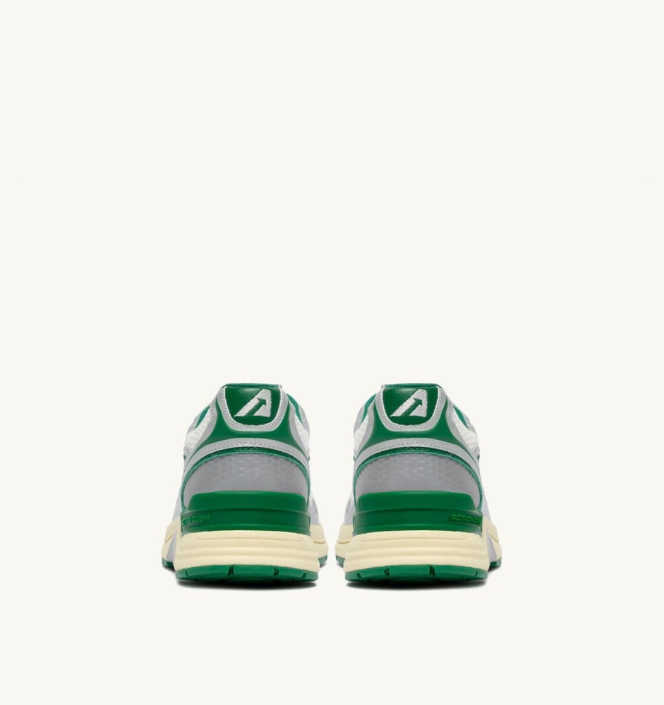 HYPERWAY IN WHITE SILVER AND AMAZON SYNTHETIC LEATHER AND MESH