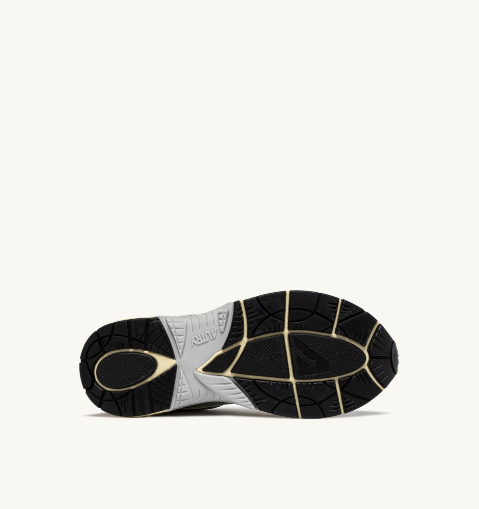 HYPERWAY IN WHITE SILVER AND BLACK SYNTHETIC LEATHER AND MESH