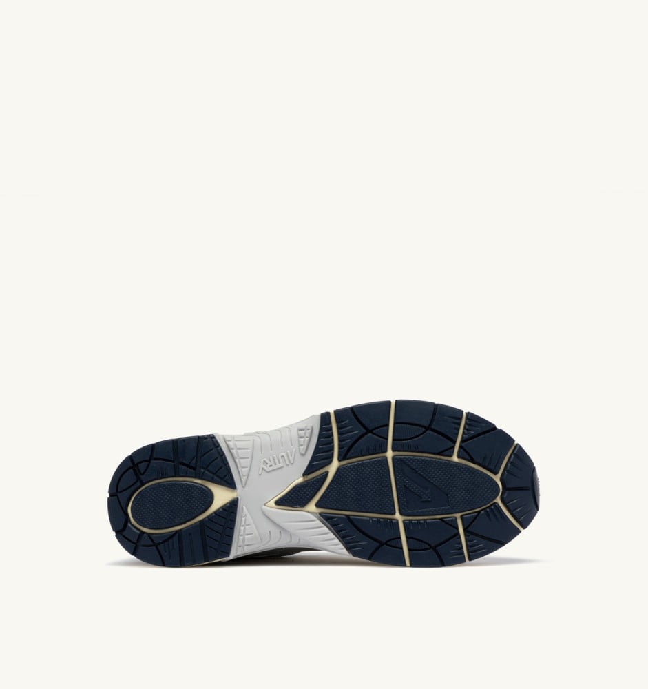 HYPERWAY IN WHITE SILVER AND SPACE SYNTHETIC LEATHER AND MESH