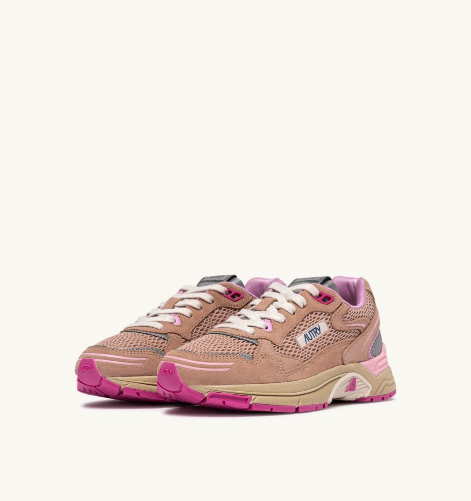 HYPERWAY IN PHARD PINK AND DOLPHIN SUEDE AND MESH