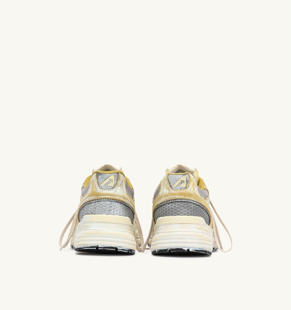 HYPERWAY SUPER VINTAGE IN YELLOW AND SILVER SUEDE