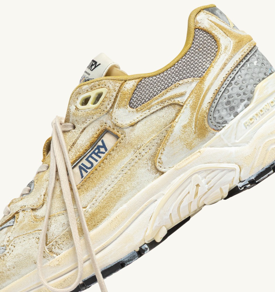 HYPERWAY SUPER VINTAGE IN YELLOW AND SILVER SUEDE