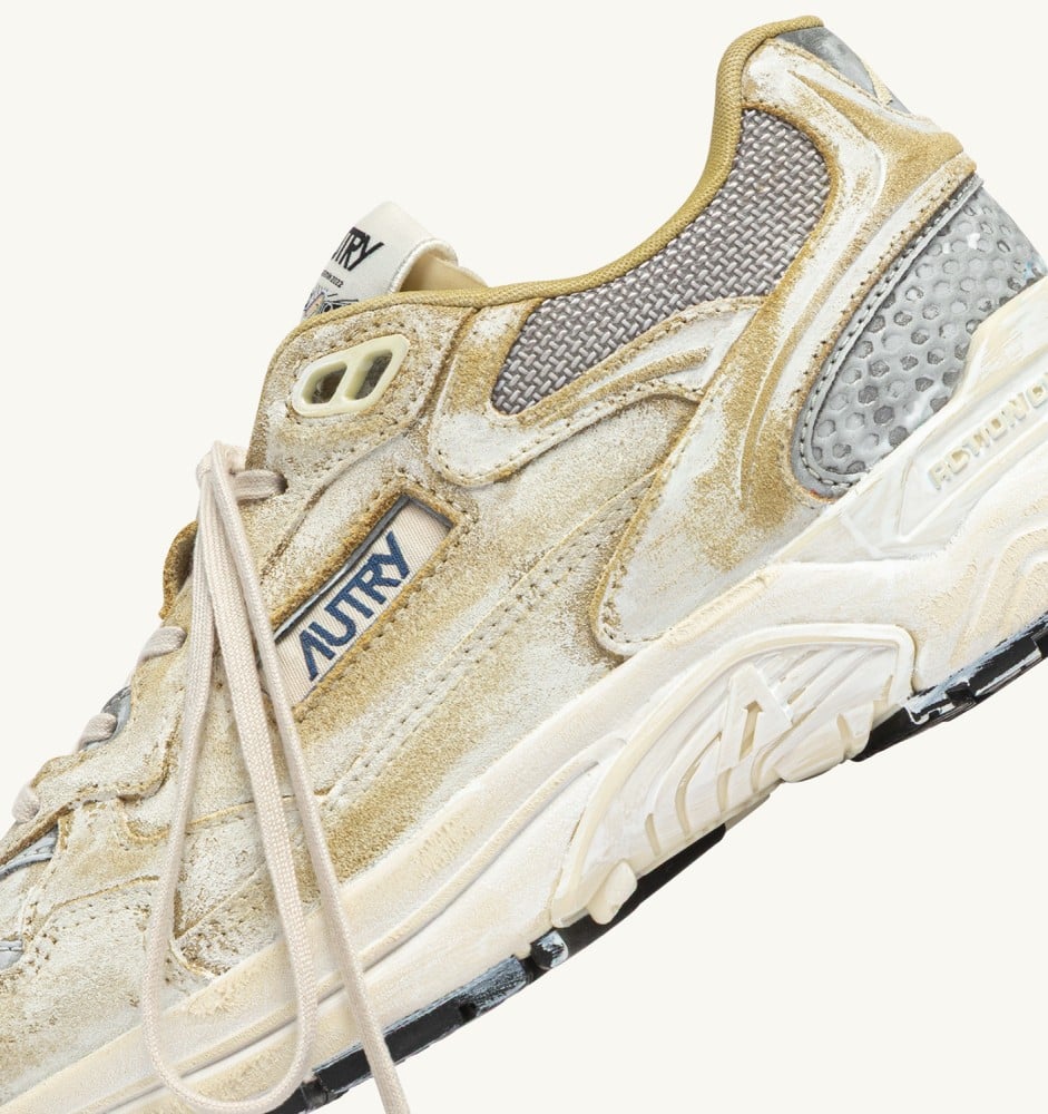 HYPERWAY SUPER VINTAGE IN YELLOW AND SILVER SUEDE