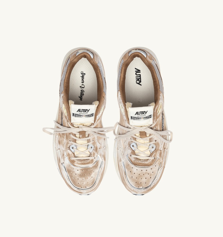 HYPERWAY SUPER VINTAGE IN MILKSHAKE AND SILVER SUEDE
