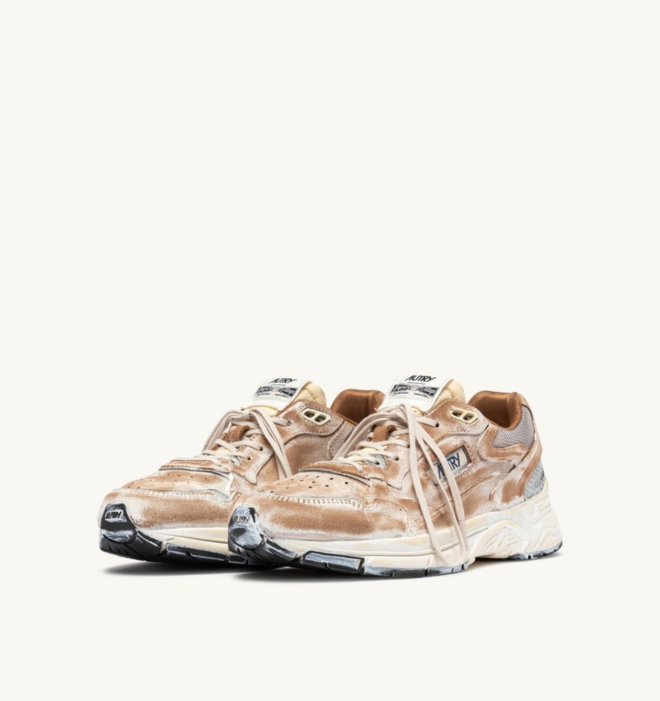 HYPERWAY SUPER VINTAGE IN MILKSHAKE AND SILVER SUEDE