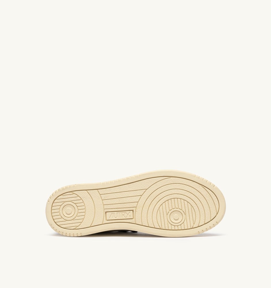 MEDALIST LOW IN WHITE LEATHER AND SPACE VELVET