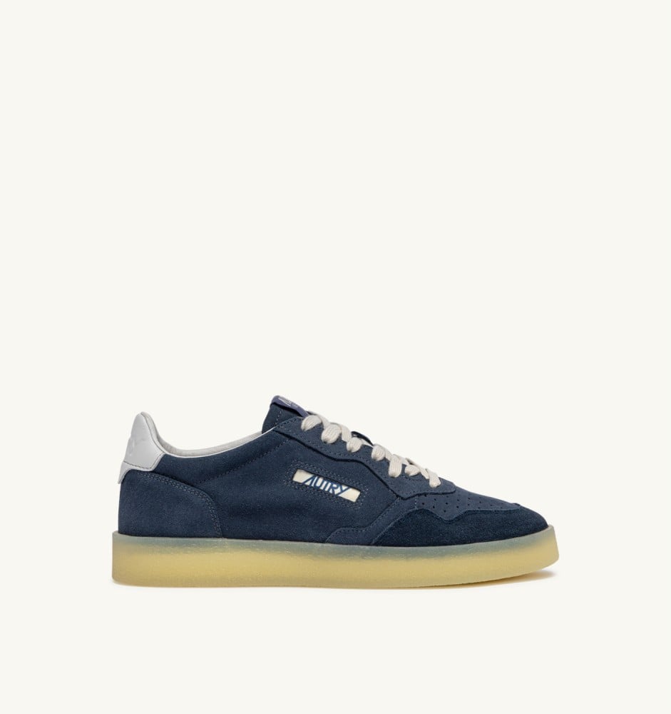 MEDALIST LOW IN DENIM AND VAPOR SUEDE