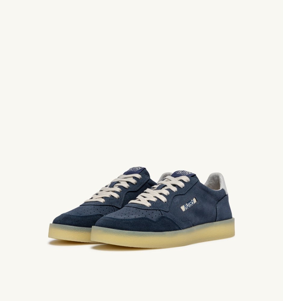 MEDALIST LOW IN DENIM AND VAPOR SUEDE