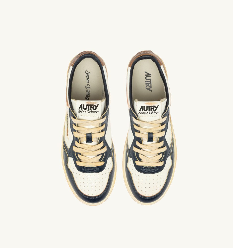 MEDALIST LOW SUPER VINTAGE IN WHITE COPPER AND SPACE LEATHER