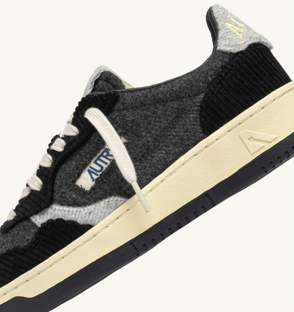 MEDALIST LOW IN BLACK PHANTOM AND GRAY VELVET