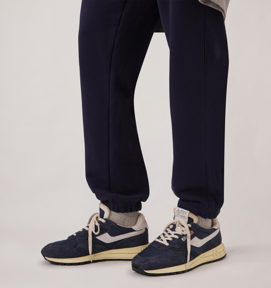 REELWIND LOW IN BLUE SPACE AND WHITE NYLON AND SUEDE