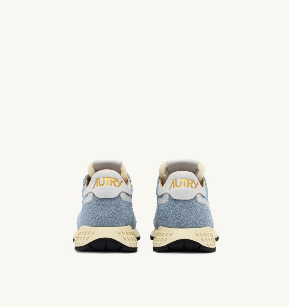 REELWIND LOW IN CELESTIAL BLUE NYLON AND SUEDE