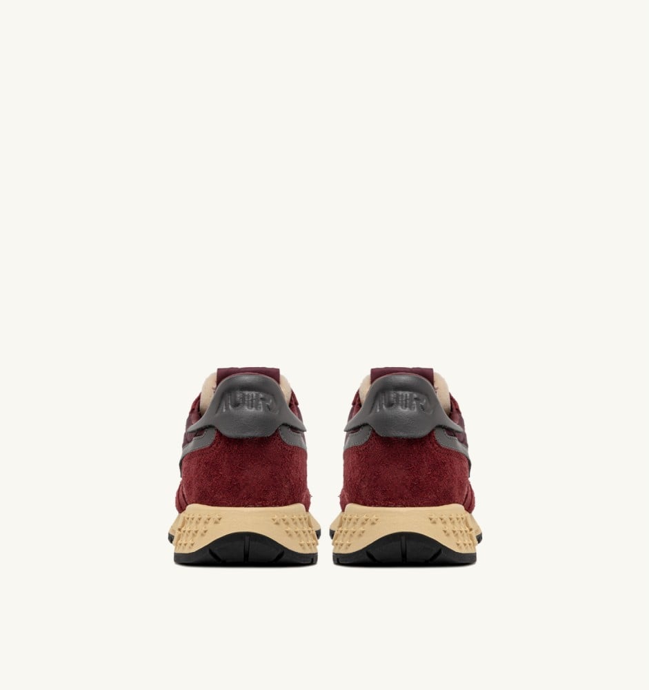 REELWIND LOW IN ROUNGE AND CORDOVAN NYLON SUEDE AND LEATHER