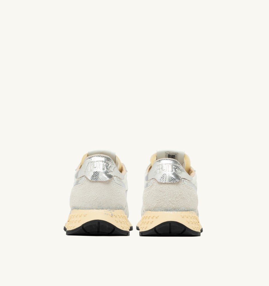 REELWIND SUPER VINTAGE IN WHITE AND SILVER SUEDE AND NYLON