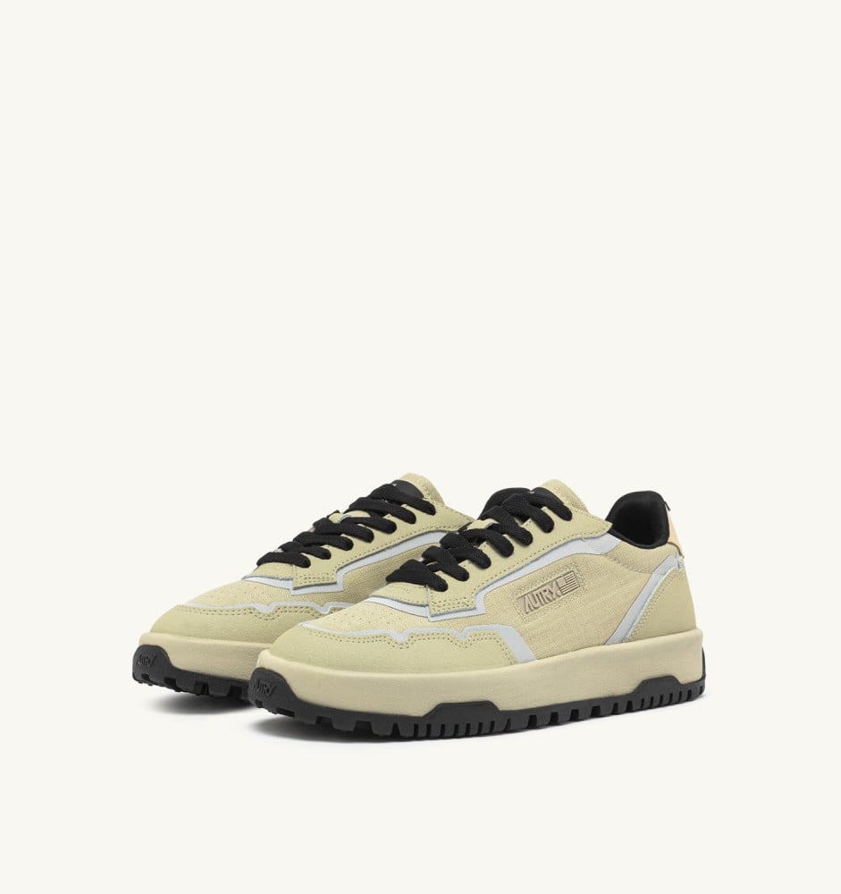 WILDPACE LOW IN RIPSTOP NYLON AND LEATHER COLOR TIDAL FOAM AND REFLEX