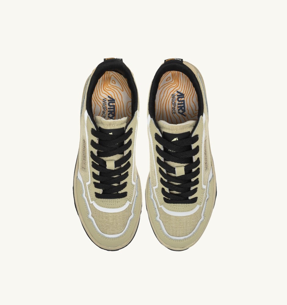 WILDPACE LOW IN RIPSTOP NYLON AND LEATHER COLOR TIDAL FOAM AND REFLEX