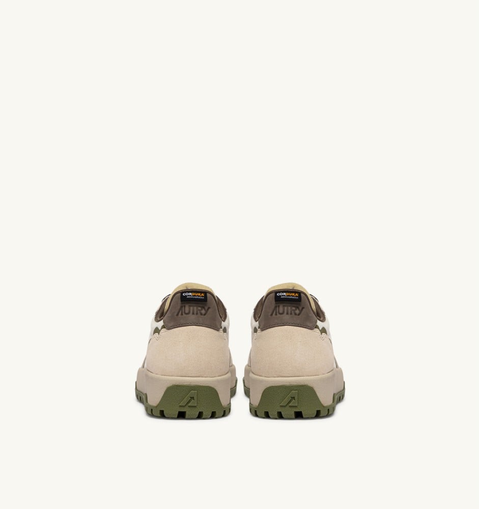 WILDPACE LOW IN WIFE AND CHOCOLATE RIPSTOP NYLON AND SUEDE