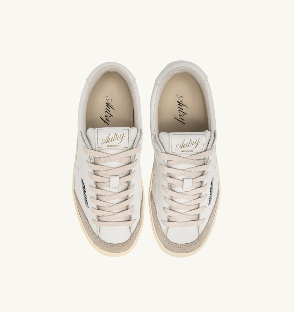 WINDSCAPE LOW IN WHITE LEATHER