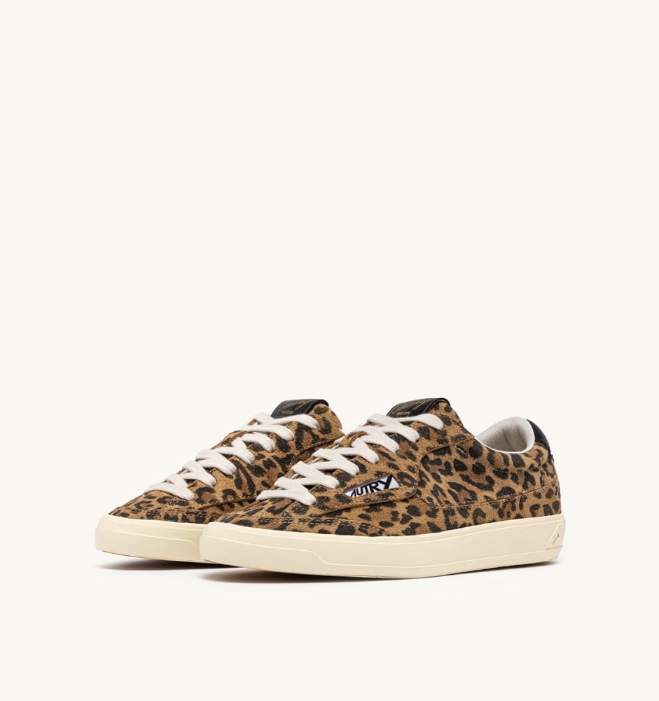 WINDSCAPE LOW IN LEOPARD AND BLACK SUEDE