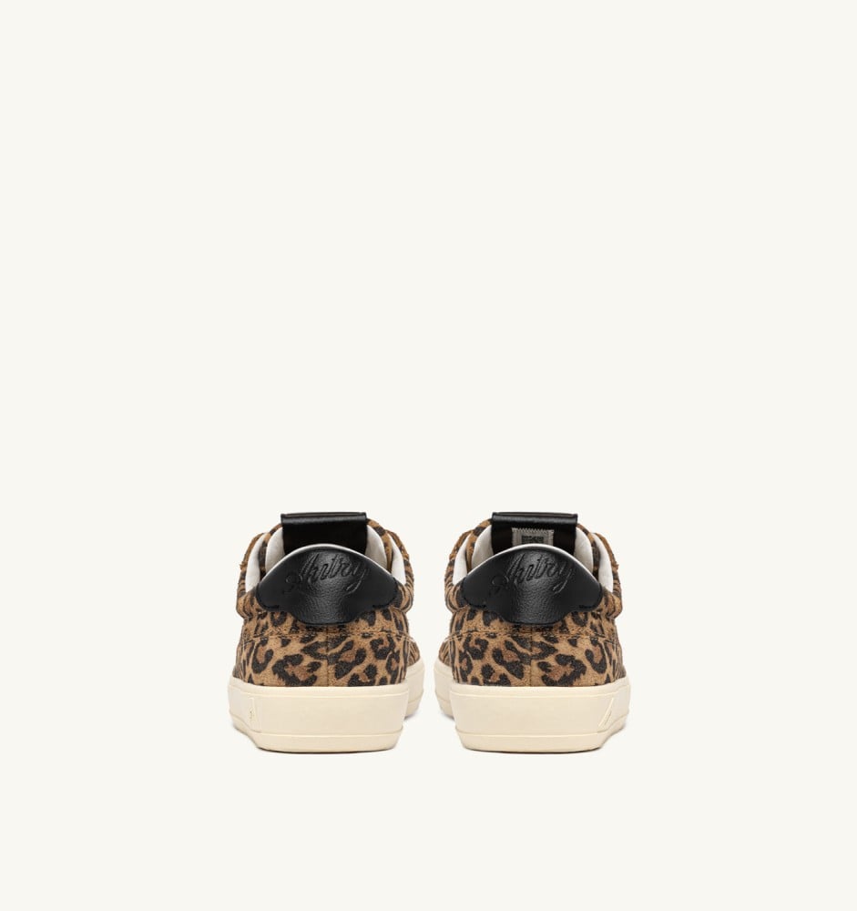 WINDSCAPE LOW IN LEOPARD AND BLACK SUEDE