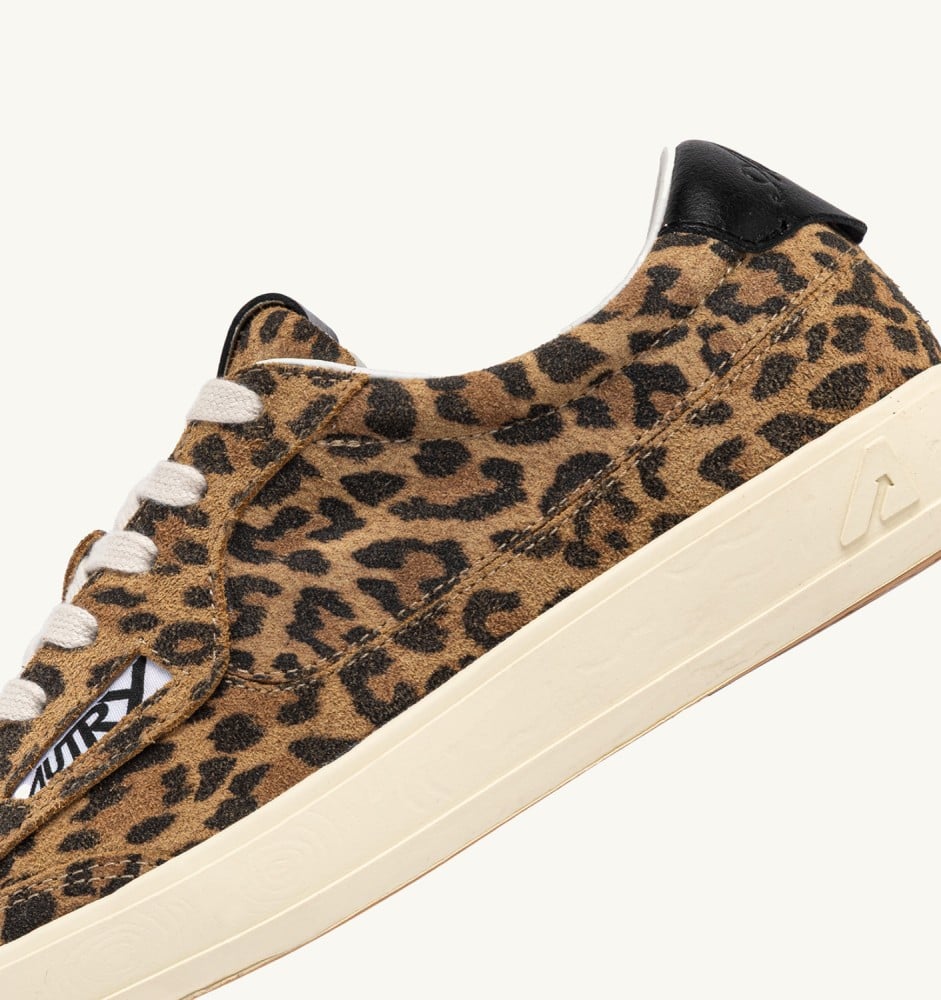 WINDSCAPE LOW IN LEOPARD AND BLACK SUEDE