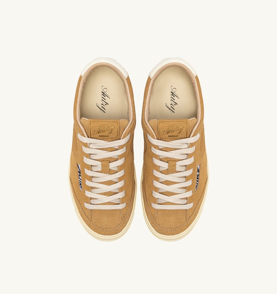 WINDSCAPE LOW IN COPPER BROWN AND MARSHMALLOW SUEDE