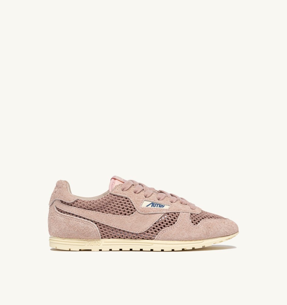 WINDSPIN IN SILK MESH AND SUEDE