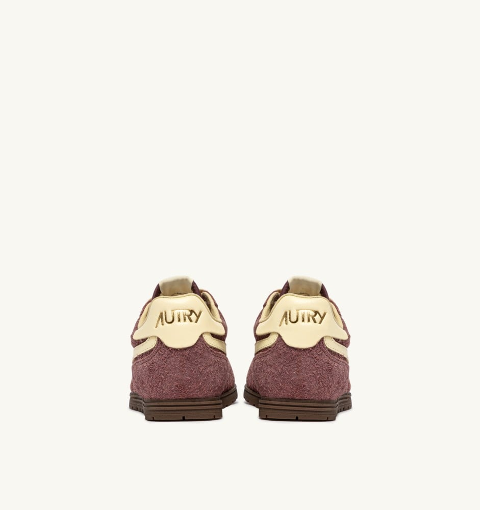 WINDSPIN IN CHIANTI AND RUTABAGA SUEDE AND LEATHER